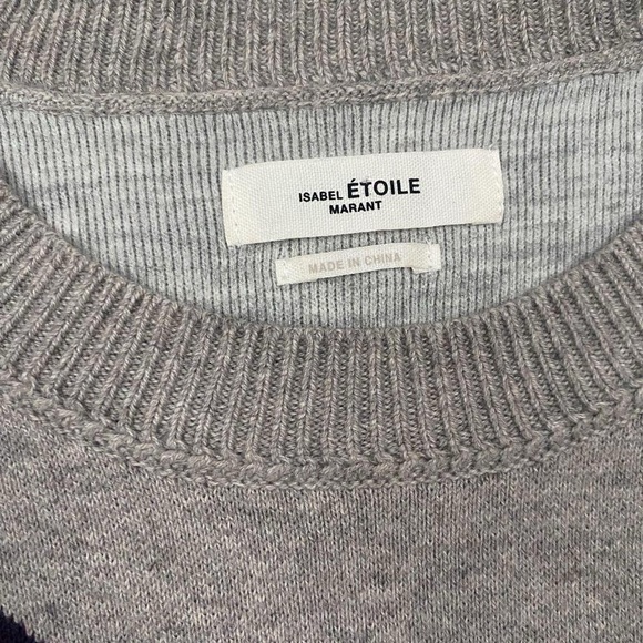 Isabel Marant Gray and Purple Star Sweater - Picture 5 of 5